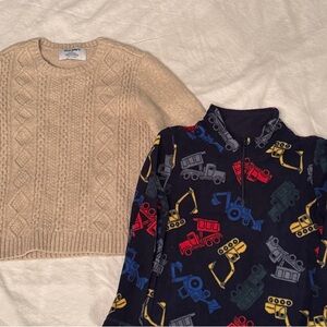 Kids Old Navy Cable-knit Sweater and Children’s Place Print Pullover